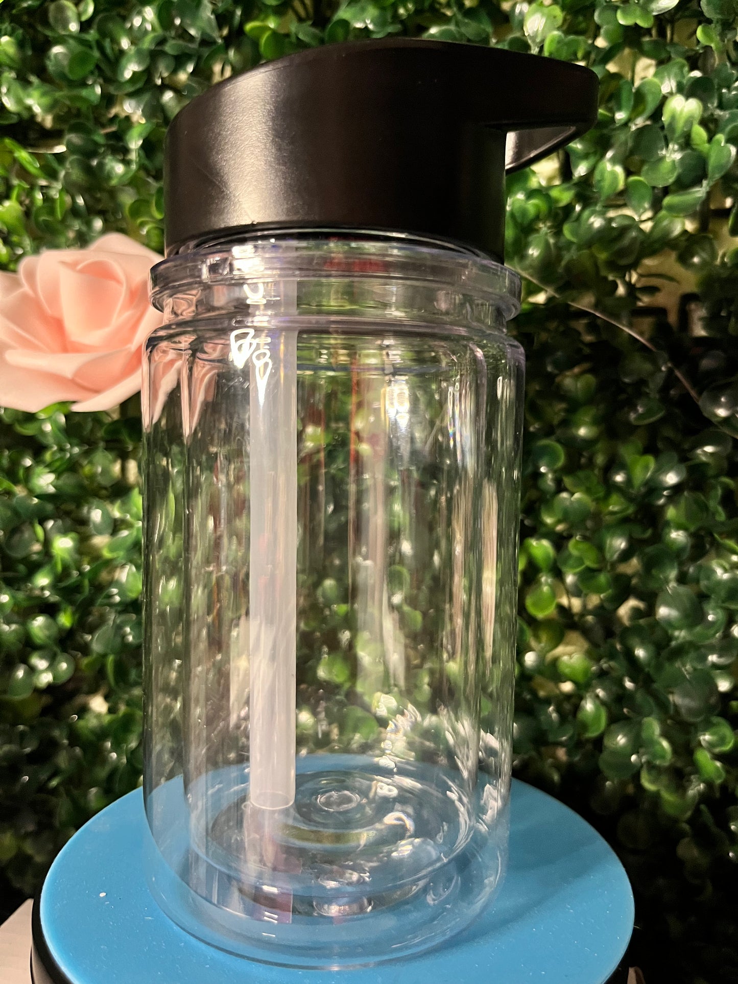 10 oz Acrylic double wall w/ black lid