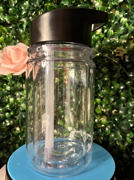 10 oz Acrylic double wall w/ black lid