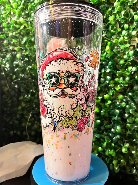 24 oz santa tumbler